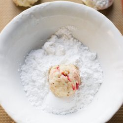 Cherry Snowball Cookies