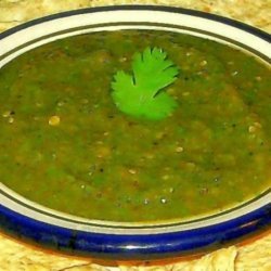 Fresh Fire-Roasted Tomatillo Salsa With Cilantro and Lime