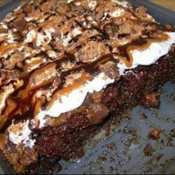 Decadent Butterfinger Cake