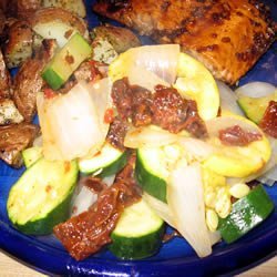Steamed Squash Medley with Sun-Dried Tomatoes