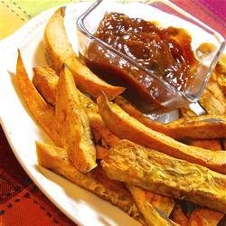 Easy Sweet Potato Fries with Curry Ketchup