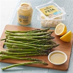 Asparagus Salad with Lemon and Feta