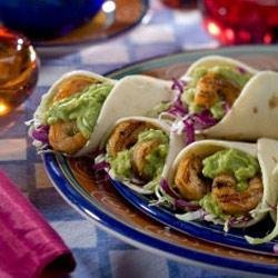 Guacamole Shrimp Wraps