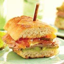 Peachy Cuban Panini