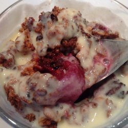 Apple and Custard Crumbles