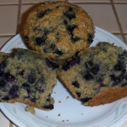 Healthy Blueberry Oat Bran Muffins