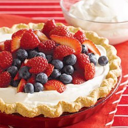 Triple Berry Cream Pie