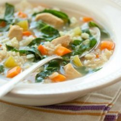 Chicken and Brown Rice Soup