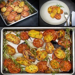 Roasted Potatoes and Tomatoes