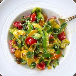 Summer Squash 'pasta' With Ricotta