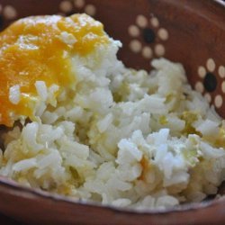 Chili and Cheese on Rice