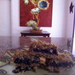 Chewy Triple-Berry Oatmeal Squares