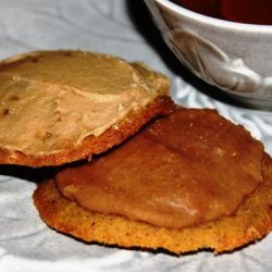 Pumpkin Cookies With Caramel Frosting