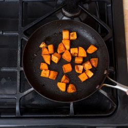 Sweet Potatoes and Broccoli For One