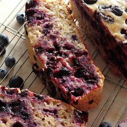 Healthy Banana Bread With Blueberries