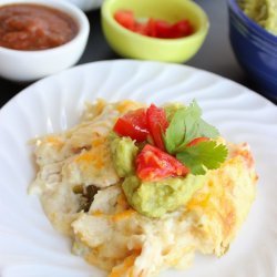 Green Chile Chicken Enchiladas