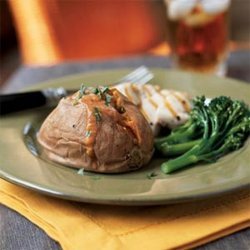 Baked Sweet Potatoes W/West African-Style Peanut Sauce