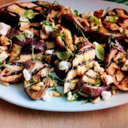 Grilled Eggplant and Goat Cheese Salad