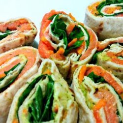 Smoked Salmon and Avocado Wraps