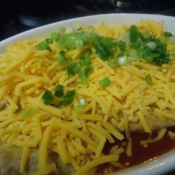 Cheesy Chicken Enchiladas With Brown Taco Rice, and Black Beans