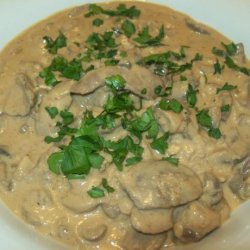 Pork Kidneys in Mushroom Sauce