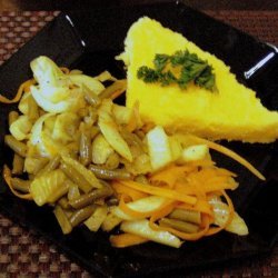 Green Bean, Carrot and Fennel Polenta