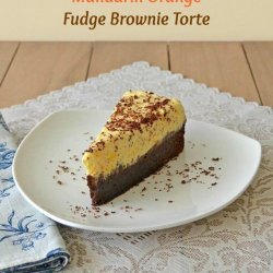 Orange Brownie Torte