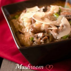 Mushroom and Asparagus Risotto