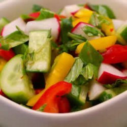 Cucumber-Pepper-Radish Salad