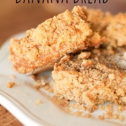 Banana Sour Cream Bread W/ Crumbly Topping