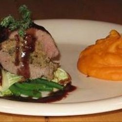 Mushroom Stuffed Lamb Fillets