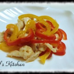 Lemony Chicken With Bell Pepper