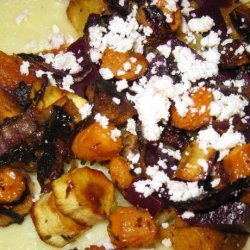 Polenta With Roasted Winter Vegetables