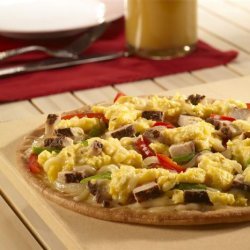 Gluten Free Jerk Turkey Breakfast Pizza