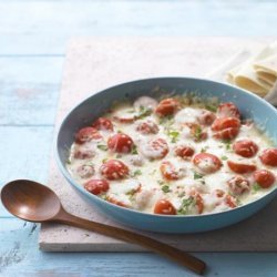 Tomato-Basil Queso Fundido