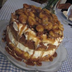 Bananas Foster Ice Cream Cake