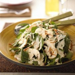 Spinach Salad With a Crème De Brie Dressing