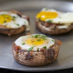 Eggs Baked in Mushrooms