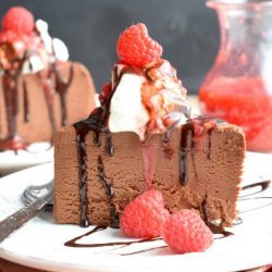 Chocolate Decadence With Raspberry Sauce