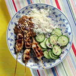 Chicken Satay With Peanut Sauce