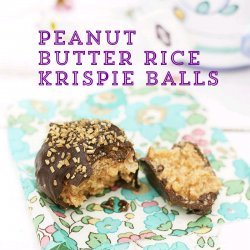 Chocolate Peanut Butter Rice Krispy Balls
