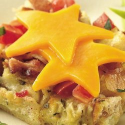 Bacon, Tomato and Cheese Strata