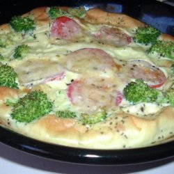 Baked Omelet With Broccoli & Tomato