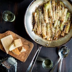 Braised Wild Leeks