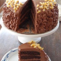 Orange Chocolate Ganache Cake