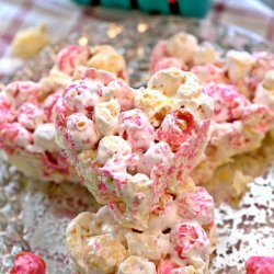 Strawberry Popcorn Bars