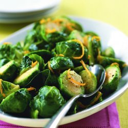 Brussels Sprouts with Orange-Maple Butter