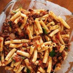 Penne with Meat Sauce