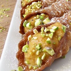 Pumpkin Pistachio Cannoli