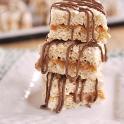 Caramel Rice  Krispies Bars